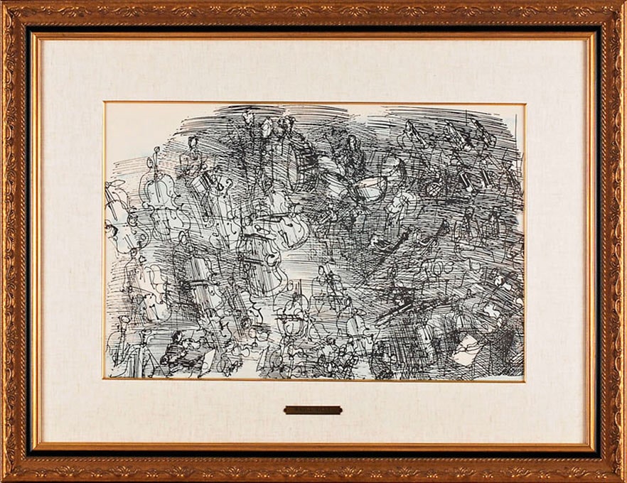 ラウル・デュフィ 「オーケストラ（二色刷り・見開き）」 | | アトリエ