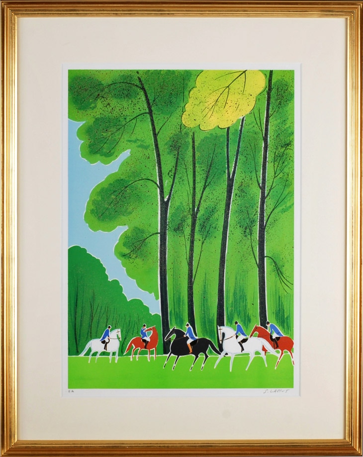 セルジュ・ラシス 「森の乗馬(L)・夏」 | | アトリエ・ブランカ