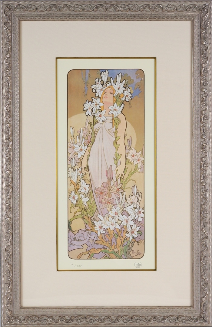 アルフォンス・ミュシャ 限定復刻版画「四つの花」 | | アトリエ・ブランカ