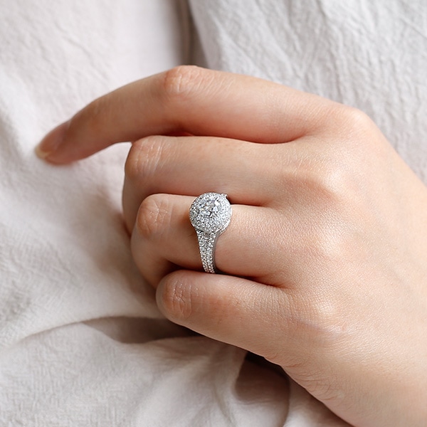 ダイヤモンド リング 1.03ct D IF 3EX 脇石1.15ct(Total) プラチナ GIA