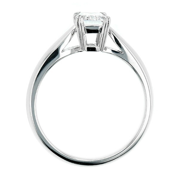 ダイヤモンド リング 1.00ct IF-D-エメラルドカット TYPE Ⅱa プラチナ