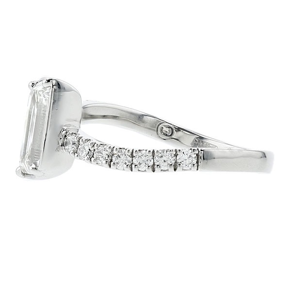 ダイヤモンド リング 1.5ct H VS2 フレームカット プラチナ GIA 鑑定