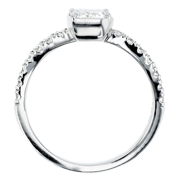 ダイヤモンド リング 1.5ct H VS2 フレームカット プラチナ GIA 鑑定