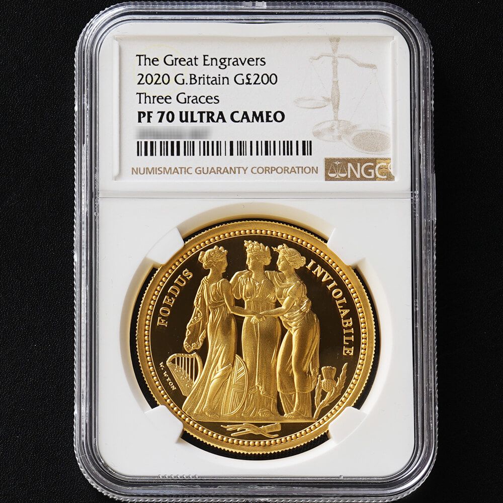 希少 1835 イギリス スリーグレイセス 黄銅貨 PCGS PR66CAM 希少 1835