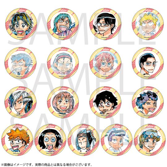 弱虫ペダル 缶バッジコレクション 100巻アニバーサリーイラスト／箱学