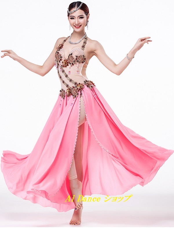 新着 ベリーダンス 衣装 ワンピース （インナーパンツ付き） 全2色展開