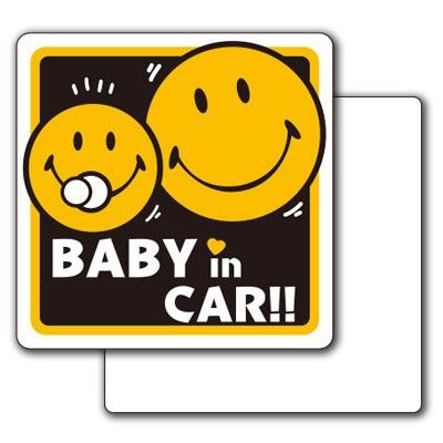 スマイリー ドライブサイン ステッカー 通販 -あるふぁここ プラザ店-