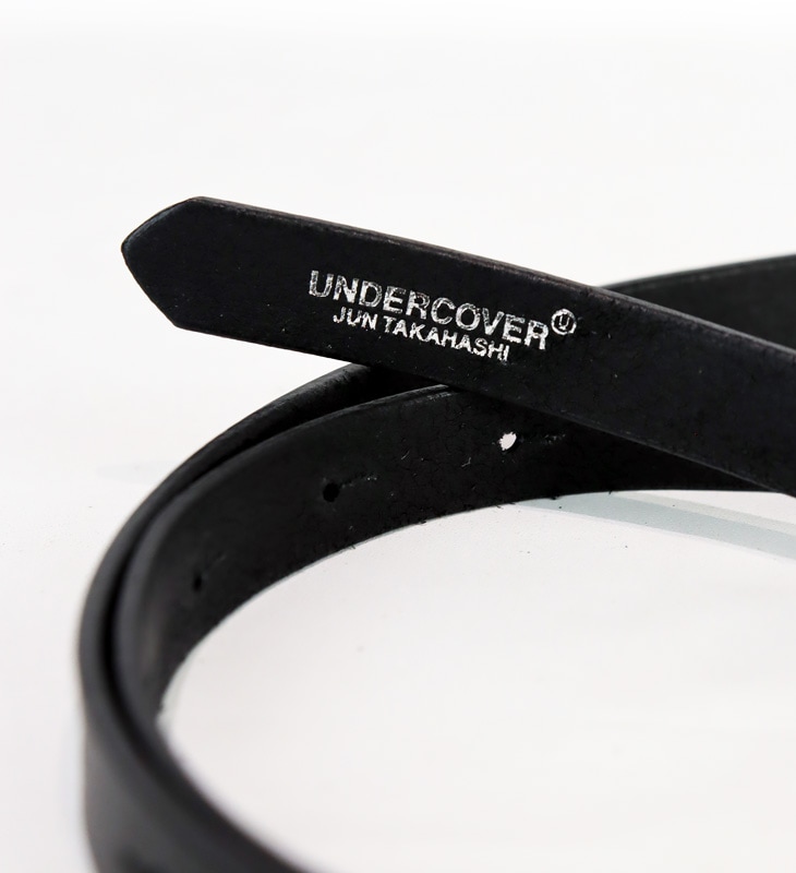 UNDERCOVER アンダーカバー 細レザーギボシベルト ブラック UC2E4W01