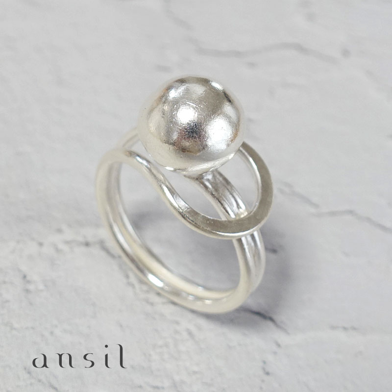 カレンシルバーリング 指輪 レディース メンズ ボール 13号 15号 17号