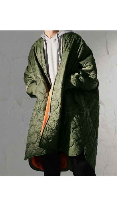 キルティング MA-1ポンチョ メンズ アウター 送料無料・メール便不可