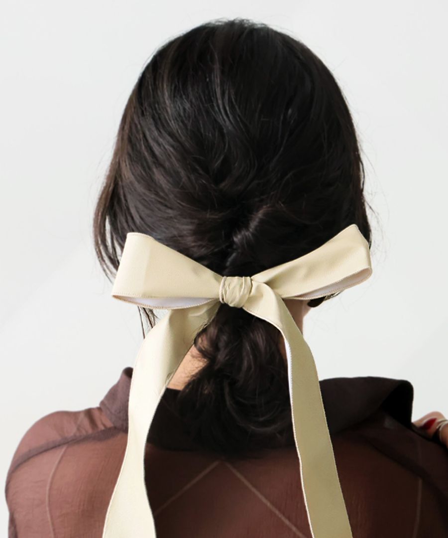 アクセ送料無料 リボン ヘアゴム レディース ヘアアクセ・(50)メール便