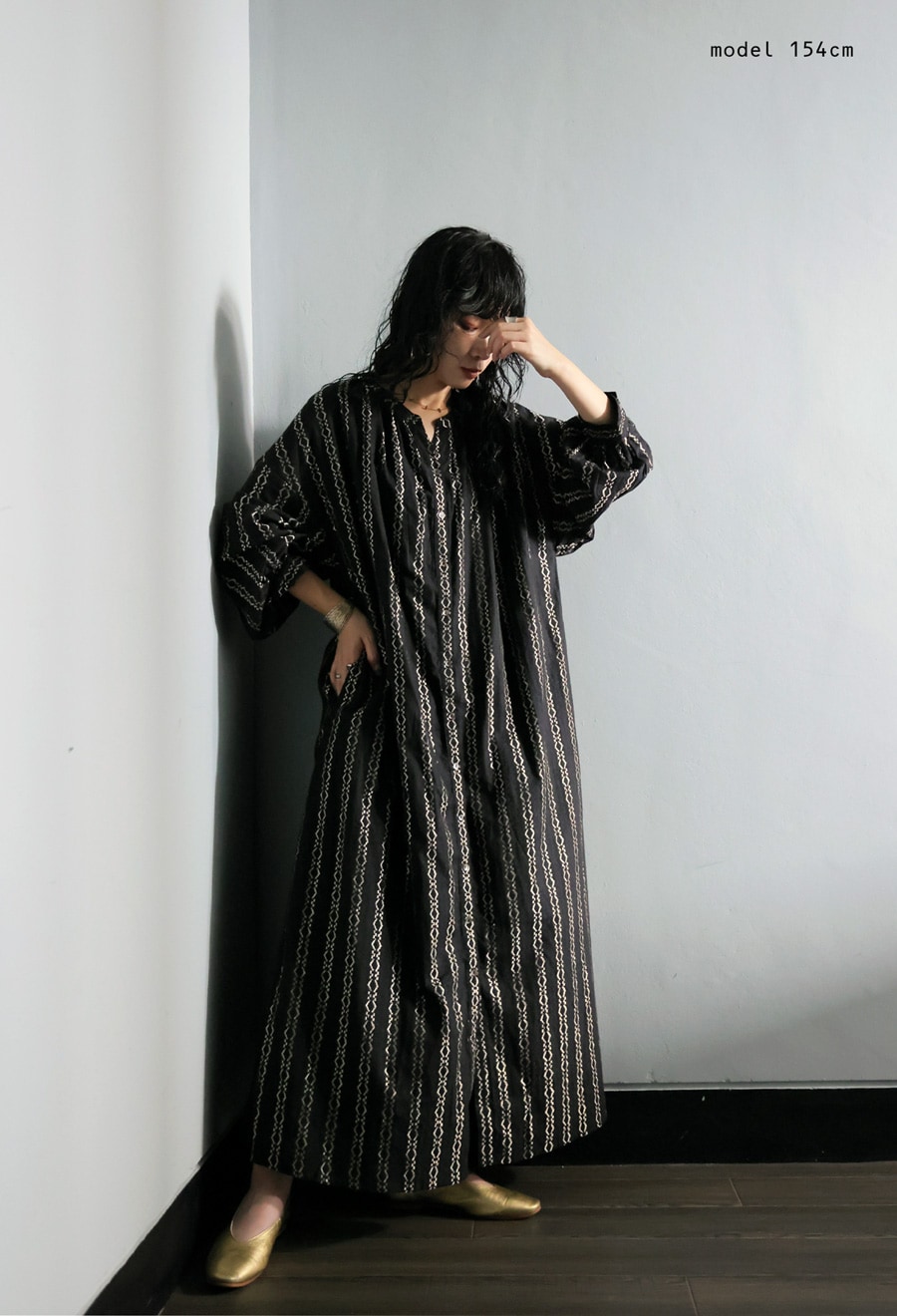 ジャガード刺繍ワンピース レディース ワンピース 送料無料・メール便