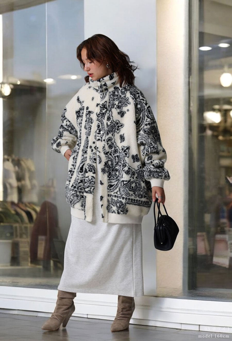 ボアジャケット ジャケット レディース 長袖 ボア 送料無料・メール便