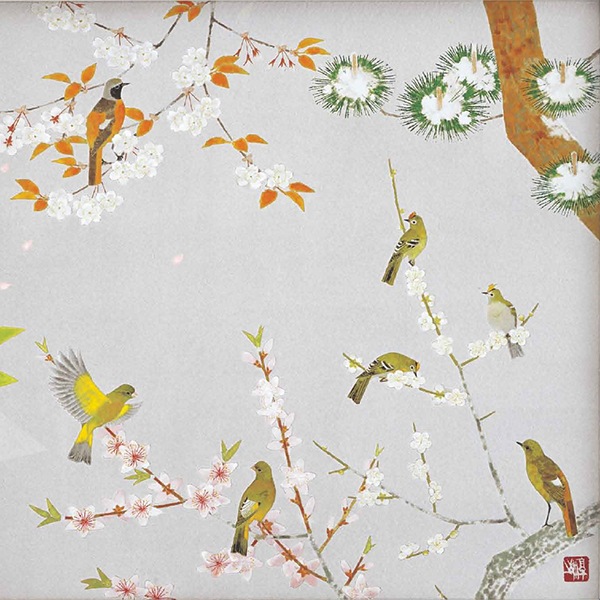 上村淳之 「四季花鳥図」 額装｜エンディショップ【公式通販】