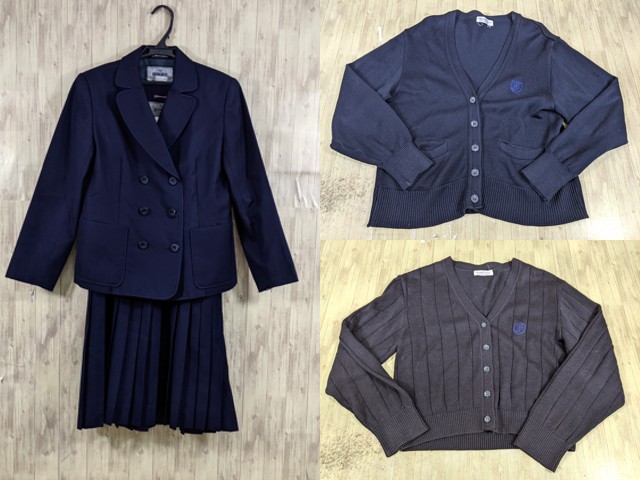 M76 愛知県 椙山女学園高校 ブレザー+ジャンパースカート+カーデガン