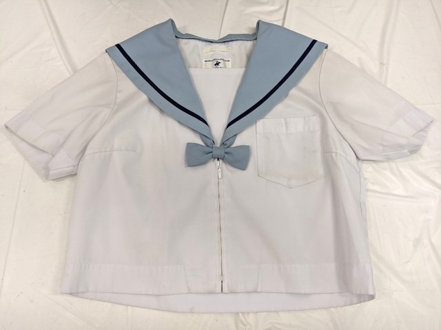 光ヶ丘中学校 リボン付き夏服セーラー服+冬服スカート/yt2474【12KFV