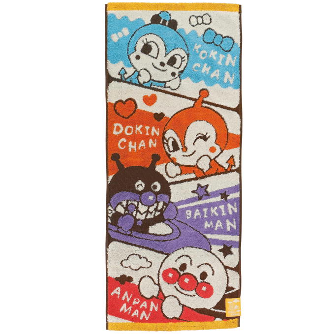 アンパンマン フェイスタオル フレームカラー アニメ キャラクター