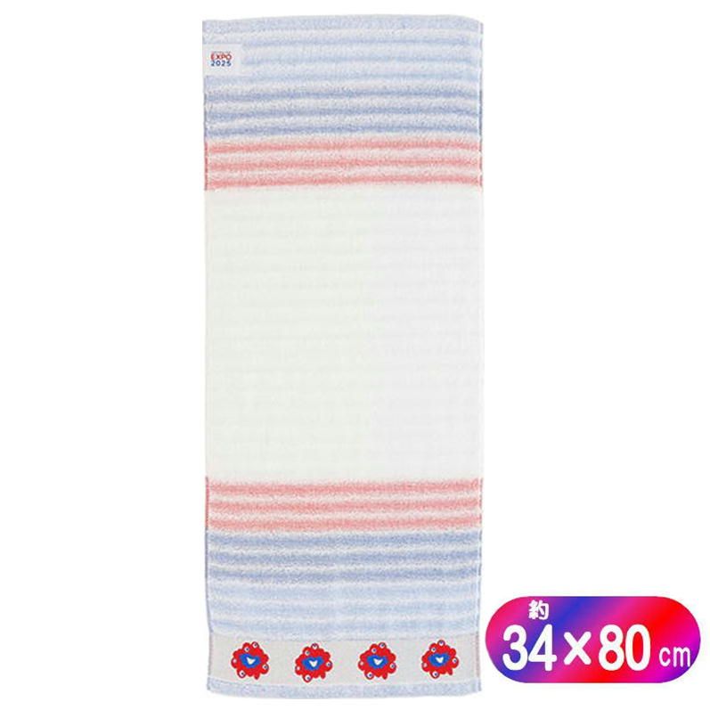 ミャクミャク フェイスタオル ウェーブ 2025大阪関西万博 デザイン