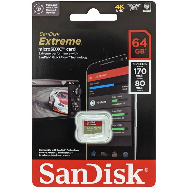 SanDisk サンディスク SDSQXAH-064G-GN6MN 並行輸入品 マイクロSDXC