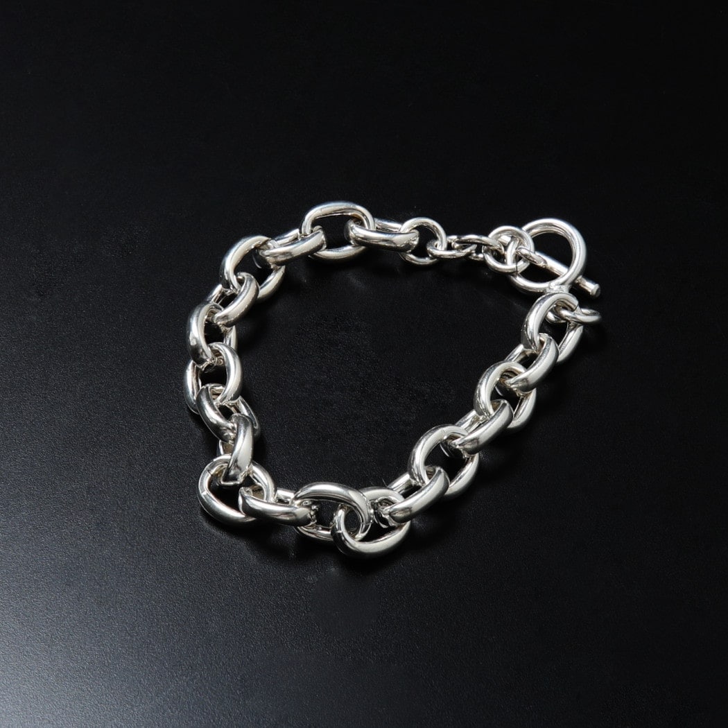 INTERIM インテリム タスコシルバー ミディアム チェーン ブレスレット