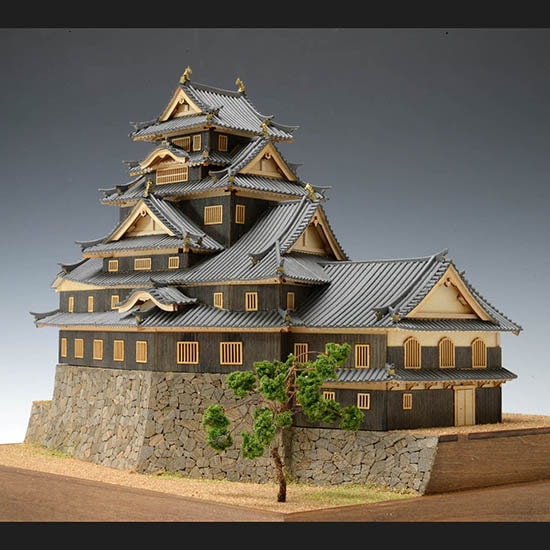 送料無料】ウッディジョー 1/150 岡山城 | アート・工作・趣味,模型