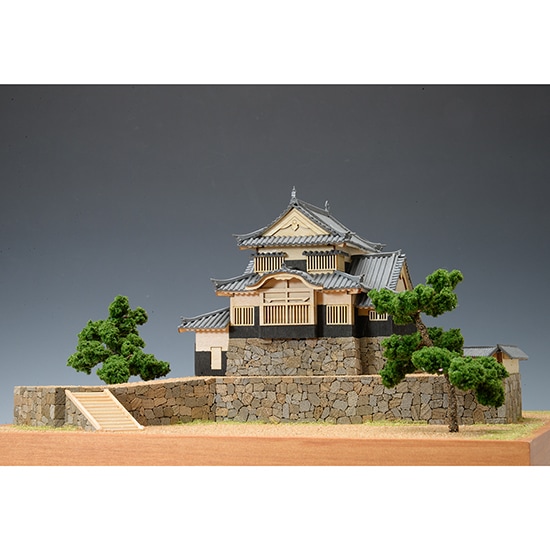 送料無料】ウッディジョー 木製建築模型 1/150 備中松山城 | アート