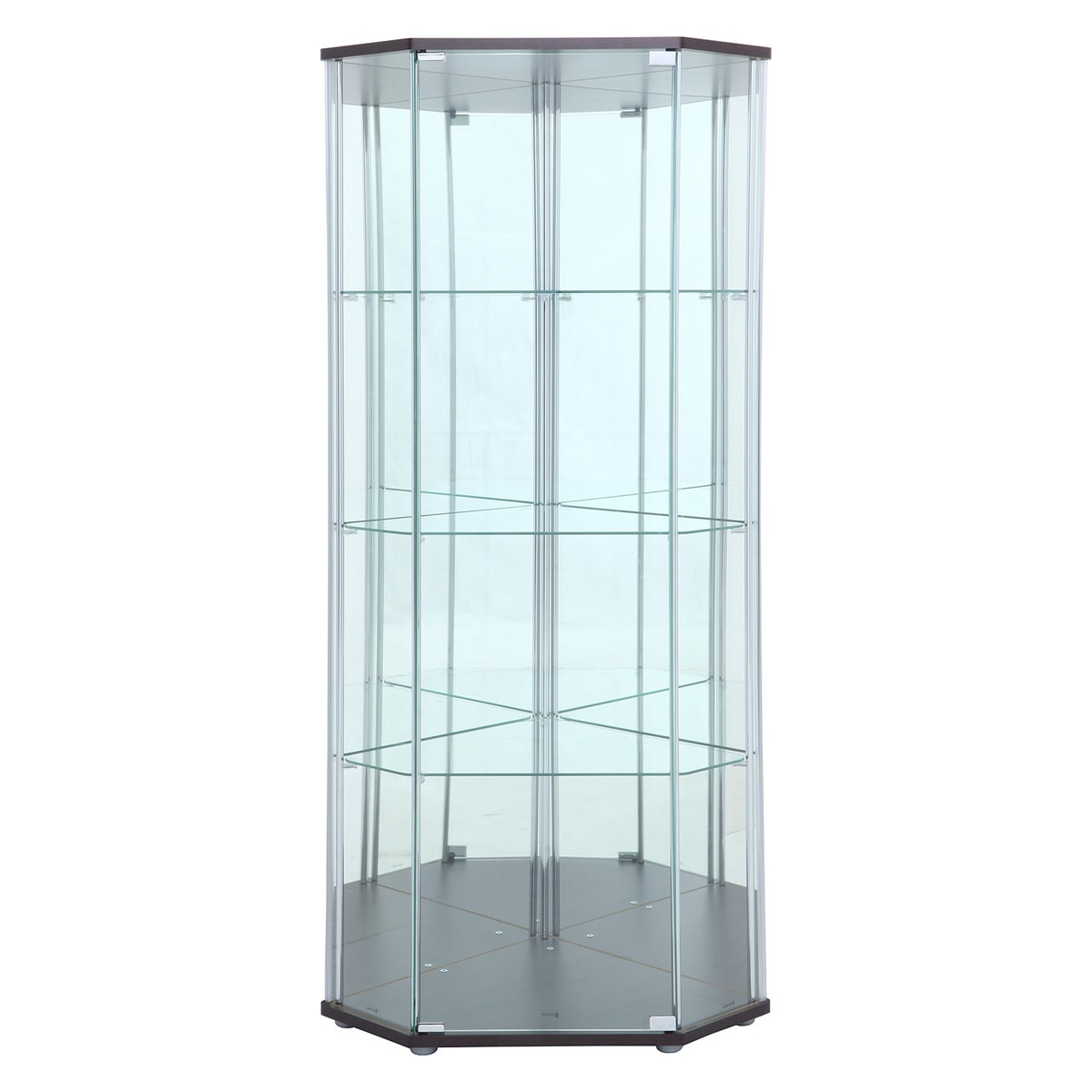 送料無料】不二貿易 ガラスコレクションケース4段コーナー TMG-G-85-1