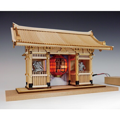 送料無料】ウッディジョー 木製建築模型 ハーフタイプ 雷門 | アート