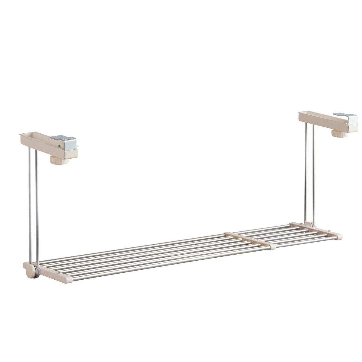 ベストコ ステンレス 吊り戸棚下キッチンラック 1段 伸縮棚 NY-1005