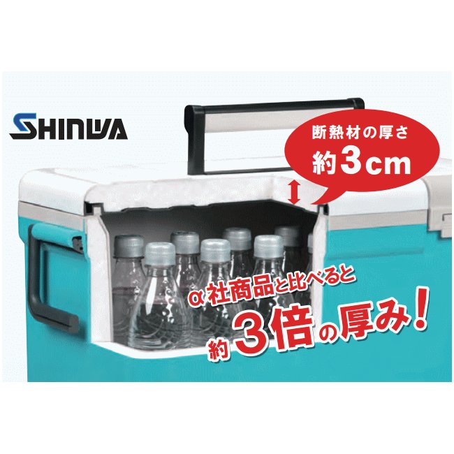 送料無料】伸和 ホリデーランドクーラー 33H W ホワイト 33L 大型