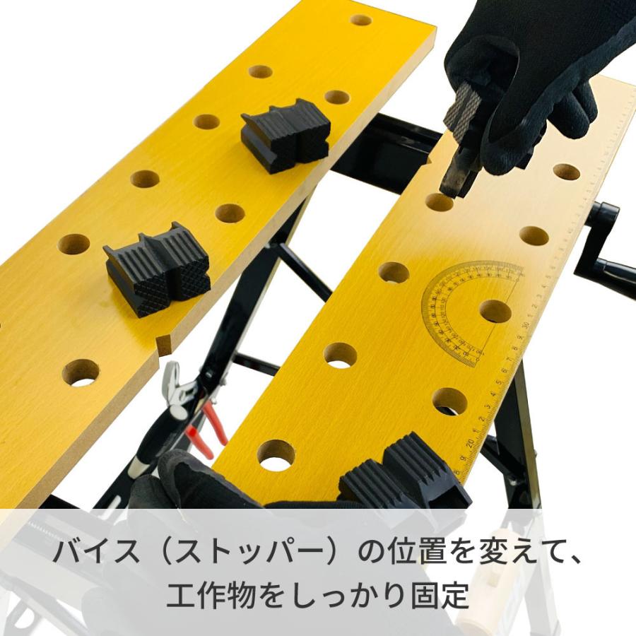 送料無料】グレートツール アングルベンチバイス 折りたたみ作業台