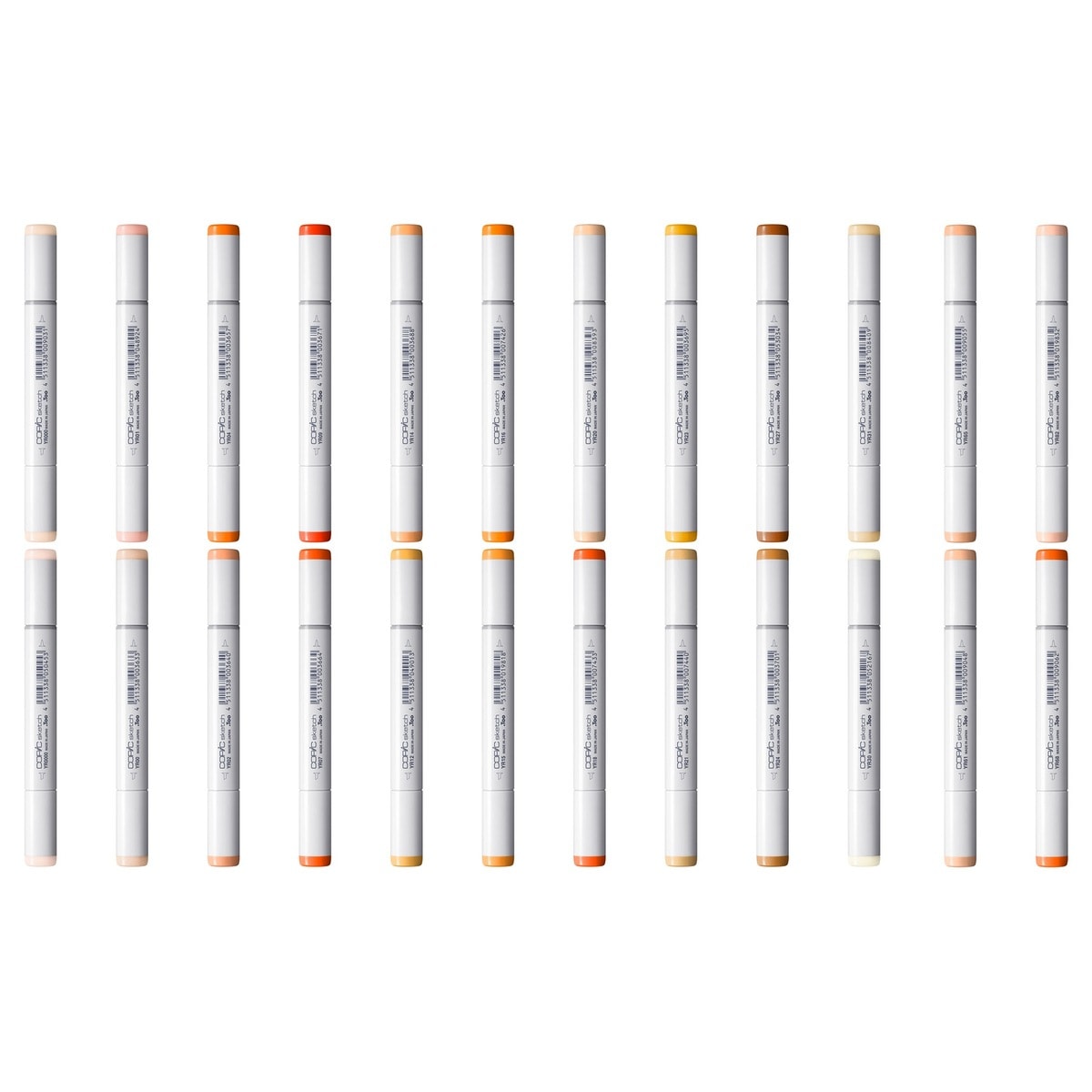 コピックスケッチ YR (Yellow Red) 系全24色セット | アークオアシス