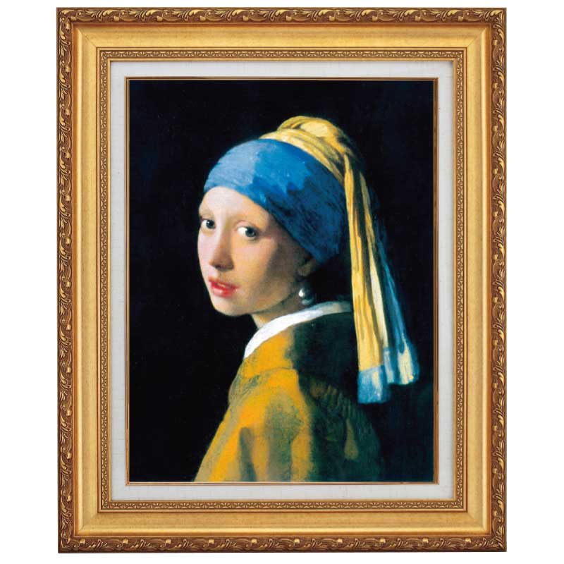 真珠の耳飾りの少女』 ヨハネス・フェルメール 10号 立体複製名画 額装