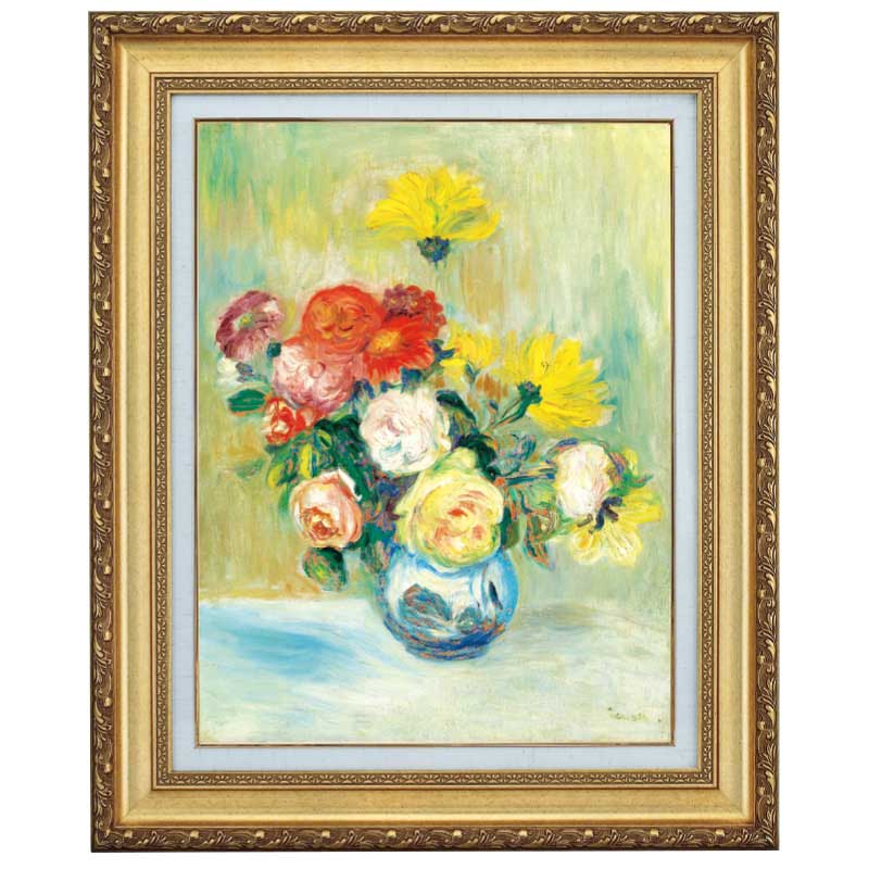 春の花』 ルノワール 4号 立体複製名画 額装付 【ポイント5％還元中