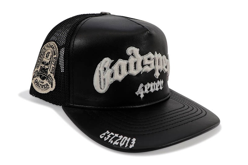GODSPEED GS FOREVER PREMIUM LEATHER TRUCKER HAT (BLACK) | Brand