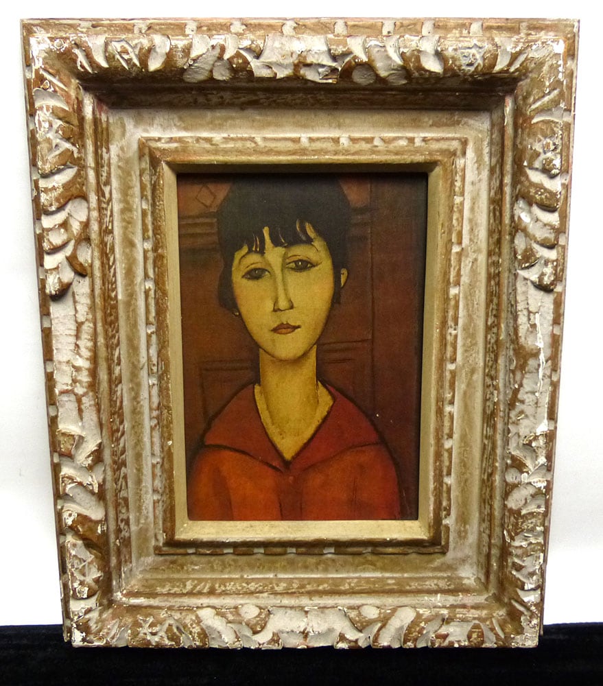 モディリアーニ 「少女像」キャンバスプリント / 複製名画 モジリアニ