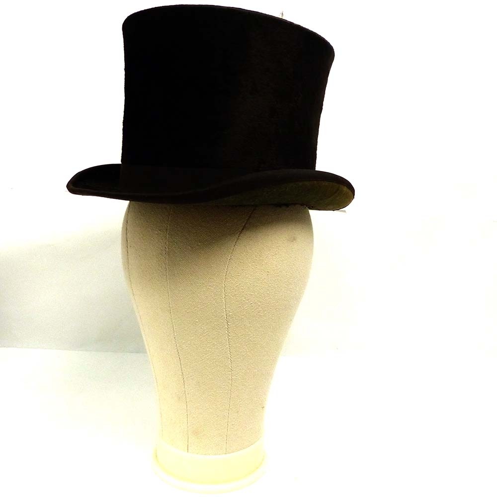 希少】アンティーク 1920-40s MACQUEENシルクハット (頭内周53cm