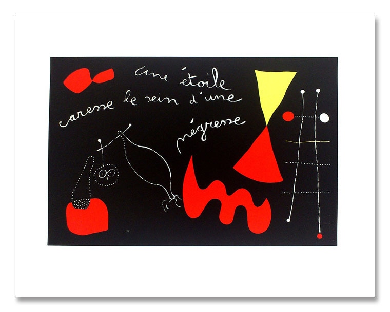 星の愛撫 黒人の女の胸（ジョアン ミロ） ポスター販売のアズポスター