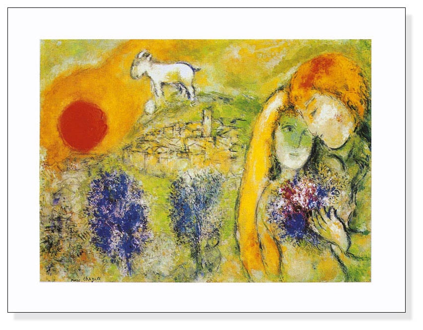 ヴァンスの恋人（マルク シャガール） ポスター販売のアズポスター