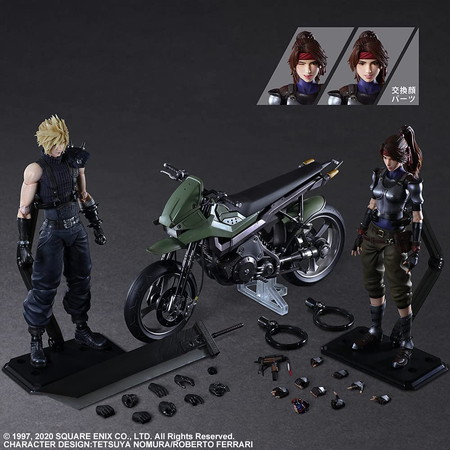 新品未開封】PLAY ARTS改 ジェシー＆クラウド＆バイクSET 「ファイナル