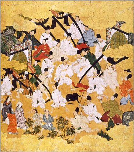 色紙〈重文 源氏物語絵色紙帖（葵）〉土佐光吉京都便利堂オンライン