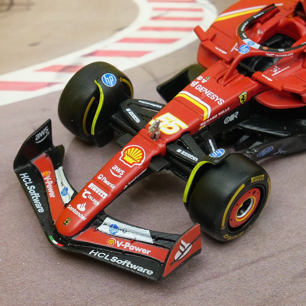 BBURAGO 1/43スケール フェラーリ SF24 ルクレール &サインツ F1 2024