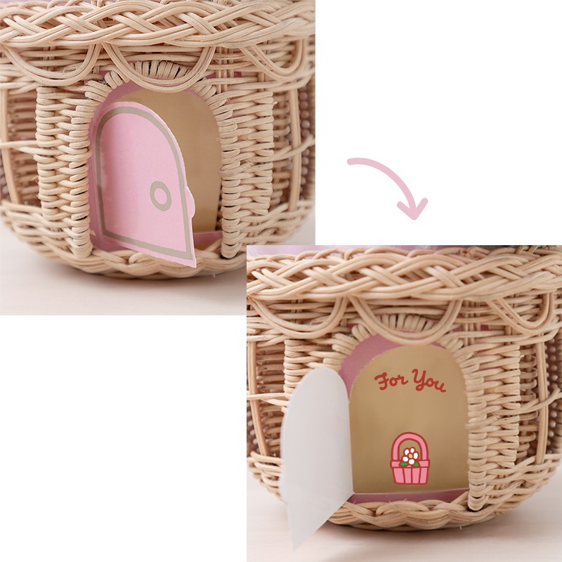 Flower Miffy おかえりお家ラタンバスケット | グッズ商品,フラワー