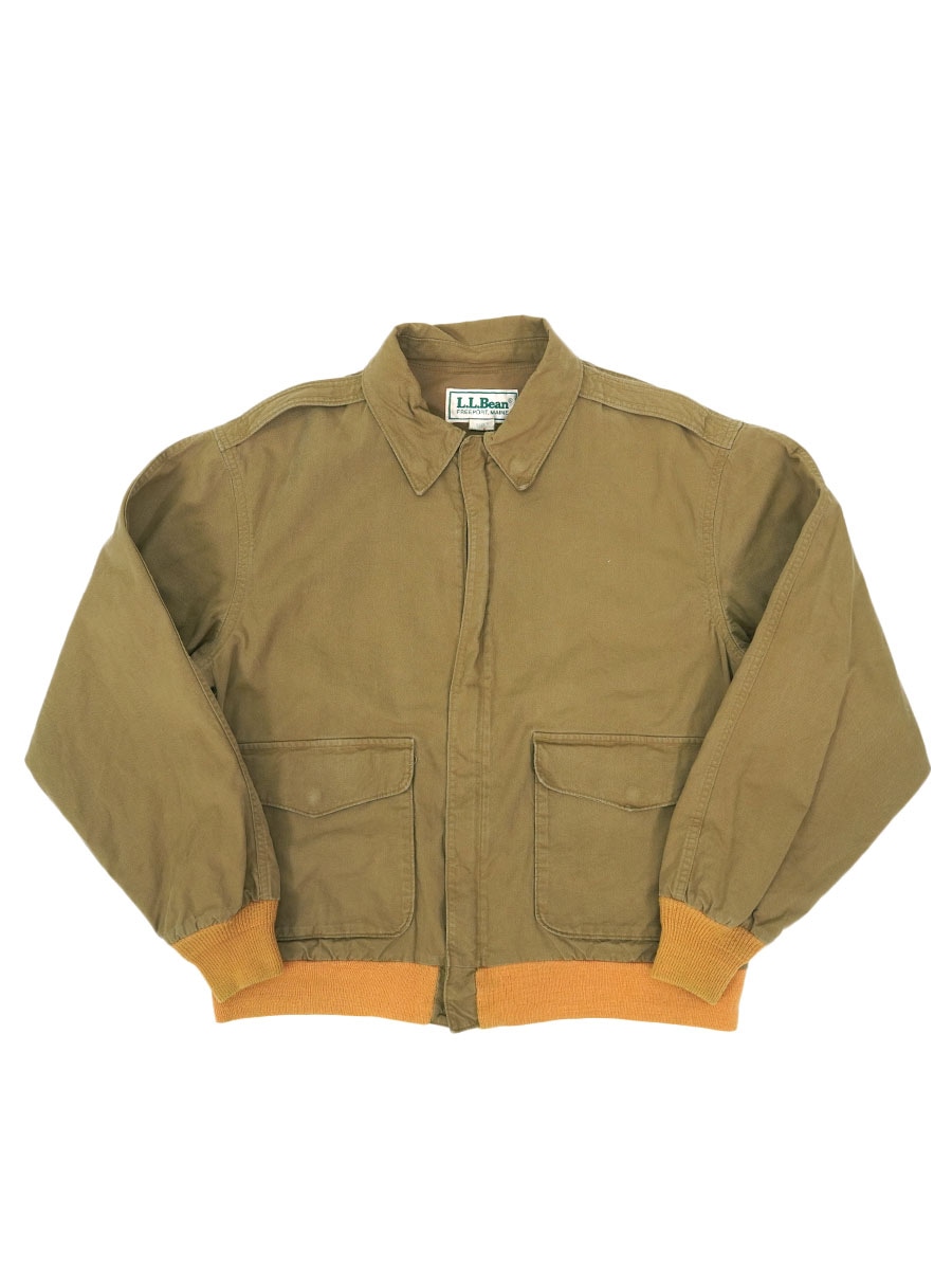 80's L.L.BEAN A-2タイプ コットンジャケット ブラウン 表記(M) USA製