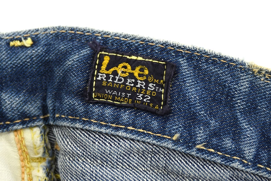 60's～ Lee 101Z サイド黒タグ デニムパンツ 良色落ち 表記(W32) 耳