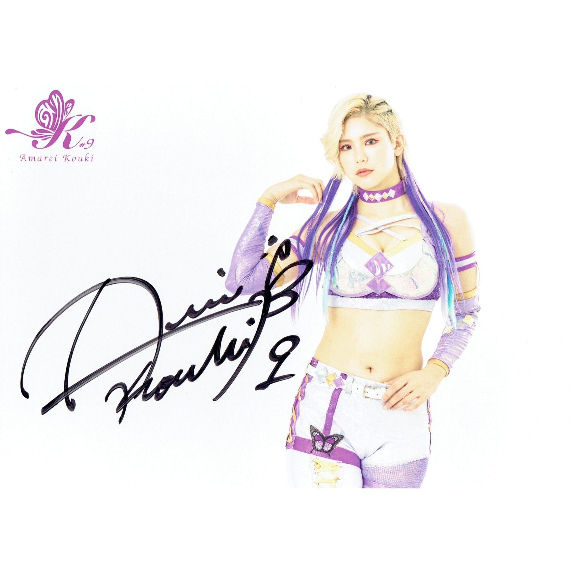 天麗皇希 #9 マリーゴールド ポートレート 直筆サイン入り