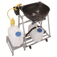 移動式シャンプー台 Heat 折り畳み式 保温ヒーター付 高さ87.8 幅72.6