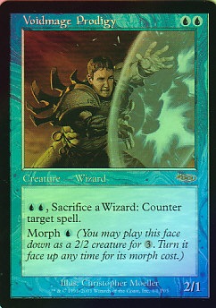 イベント配布》【FOIL】【英】非凡な虚空魔道士/Voidmage Prodigy[青P