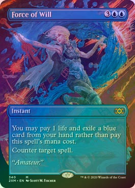 FOIL】【英】意志の力/Force of Will[青MR]【2XM】[拡張アート版