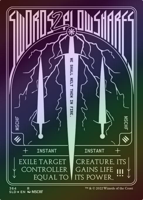 剣を鍬に 剣鍬 プロモーションカード 日本語 foil ソープロ 日限定